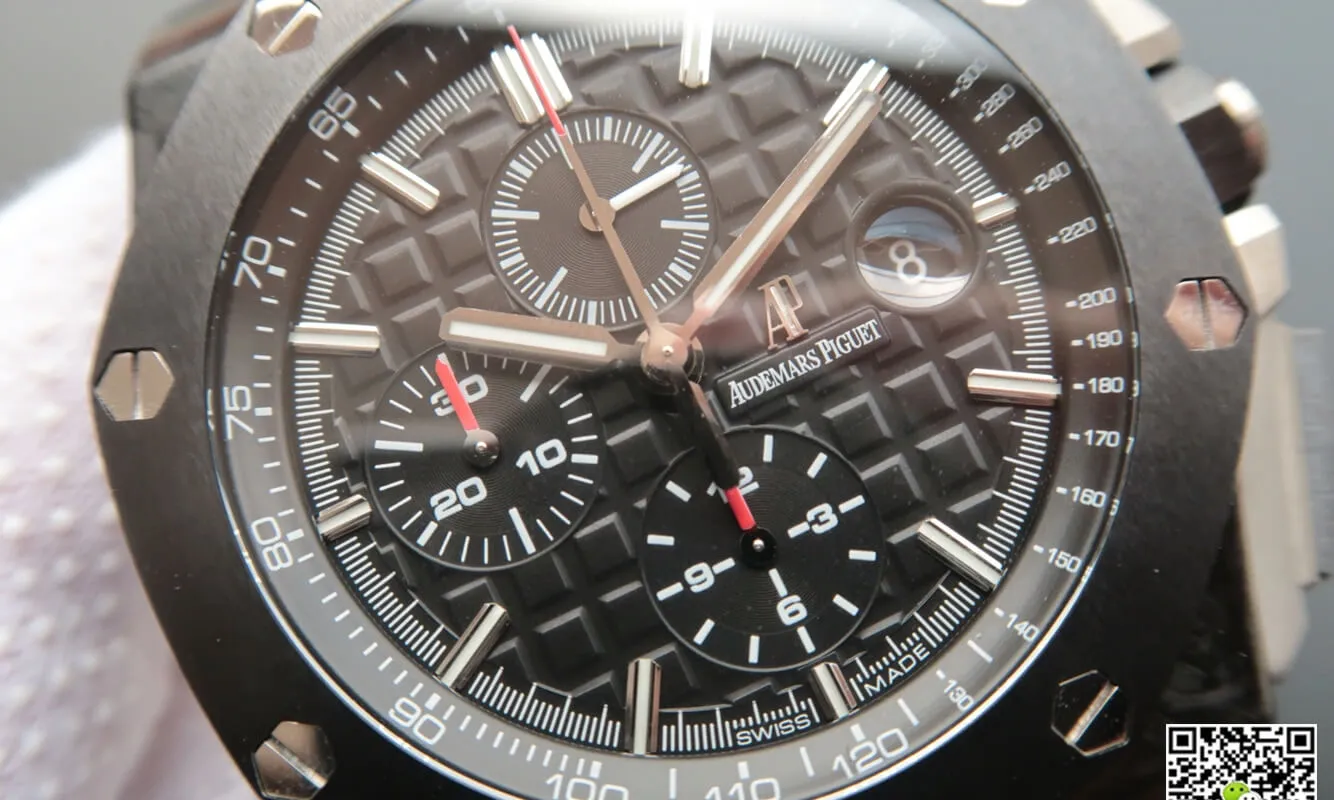 Audemars Piguet Royal Oak Offshore 26400AU.OO.A002CA.01 JF Factory 1:1 Best Edition Replica Watch Black Strap